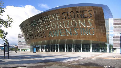 Cardiff city skyline