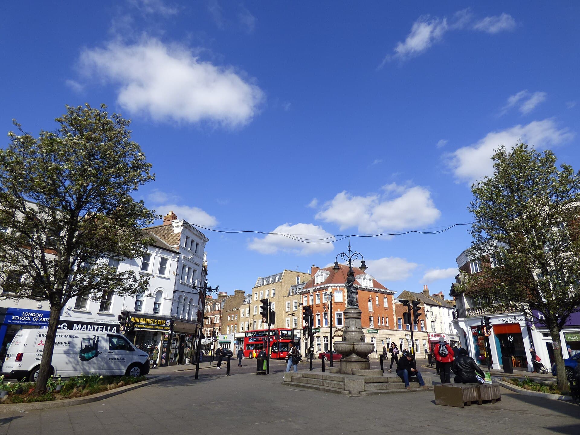Enfield city skyline