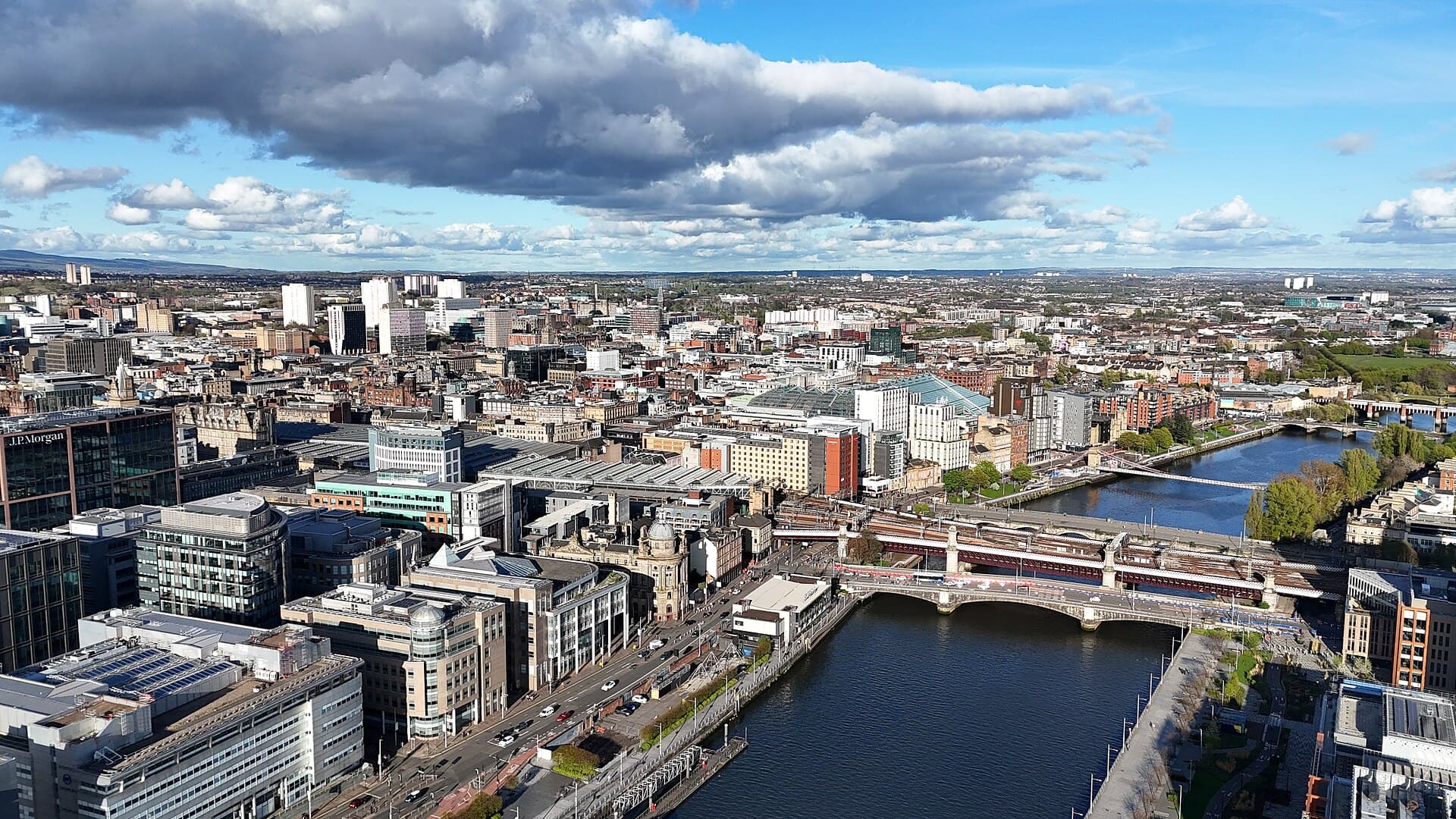 Glasgow city skyline