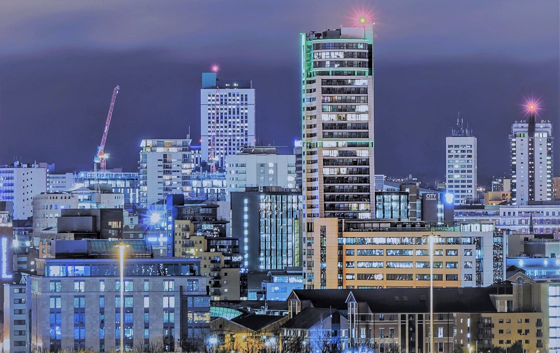 Leeds city skyline