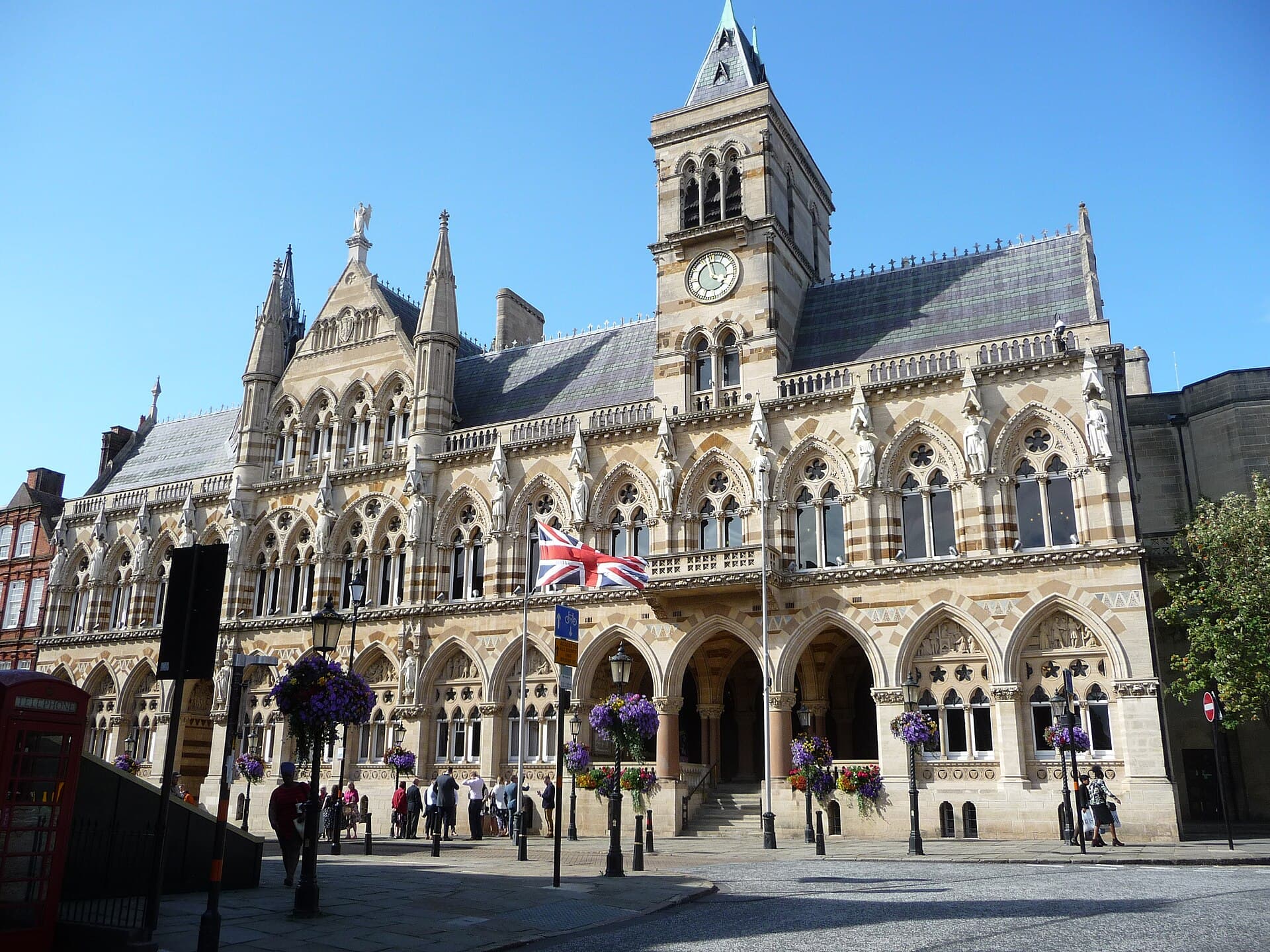 Northampton city skyline