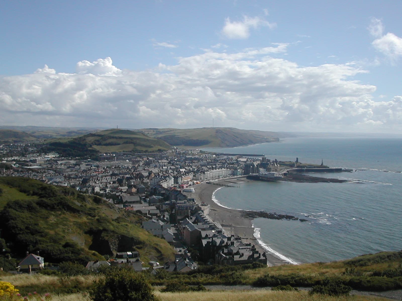Aberystwyth city skyline
