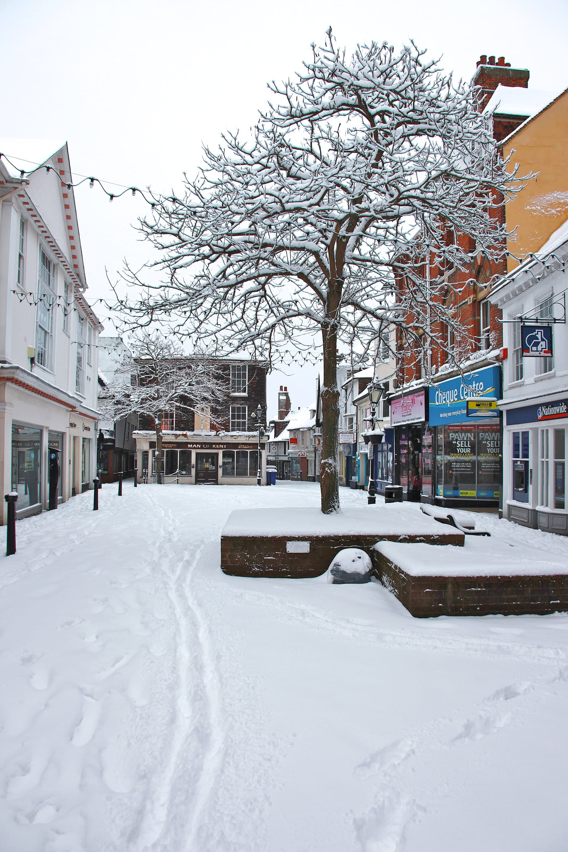 Ashford city skyline