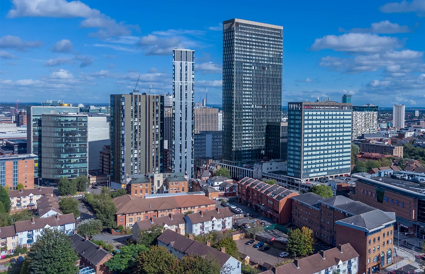 Birmingham city skyline