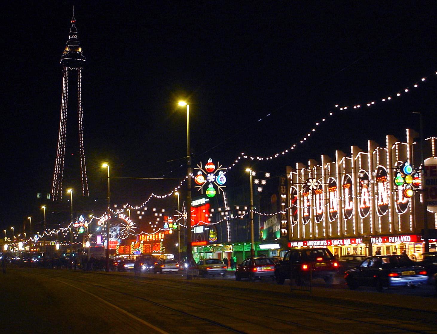 Blackpool city skyline