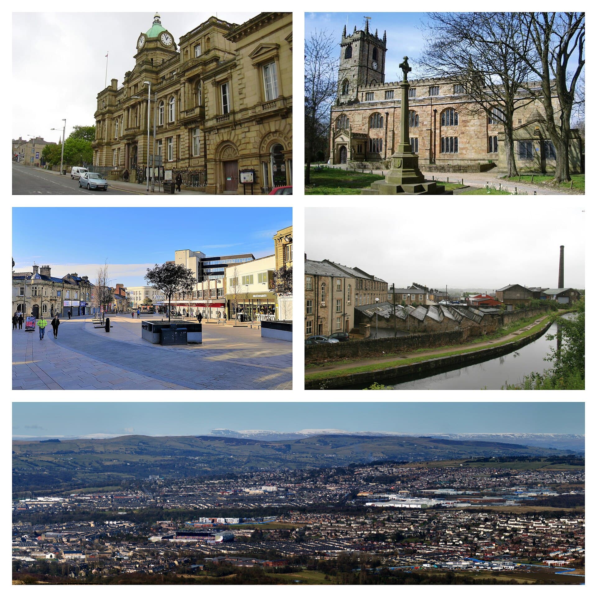 Burnley city skyline