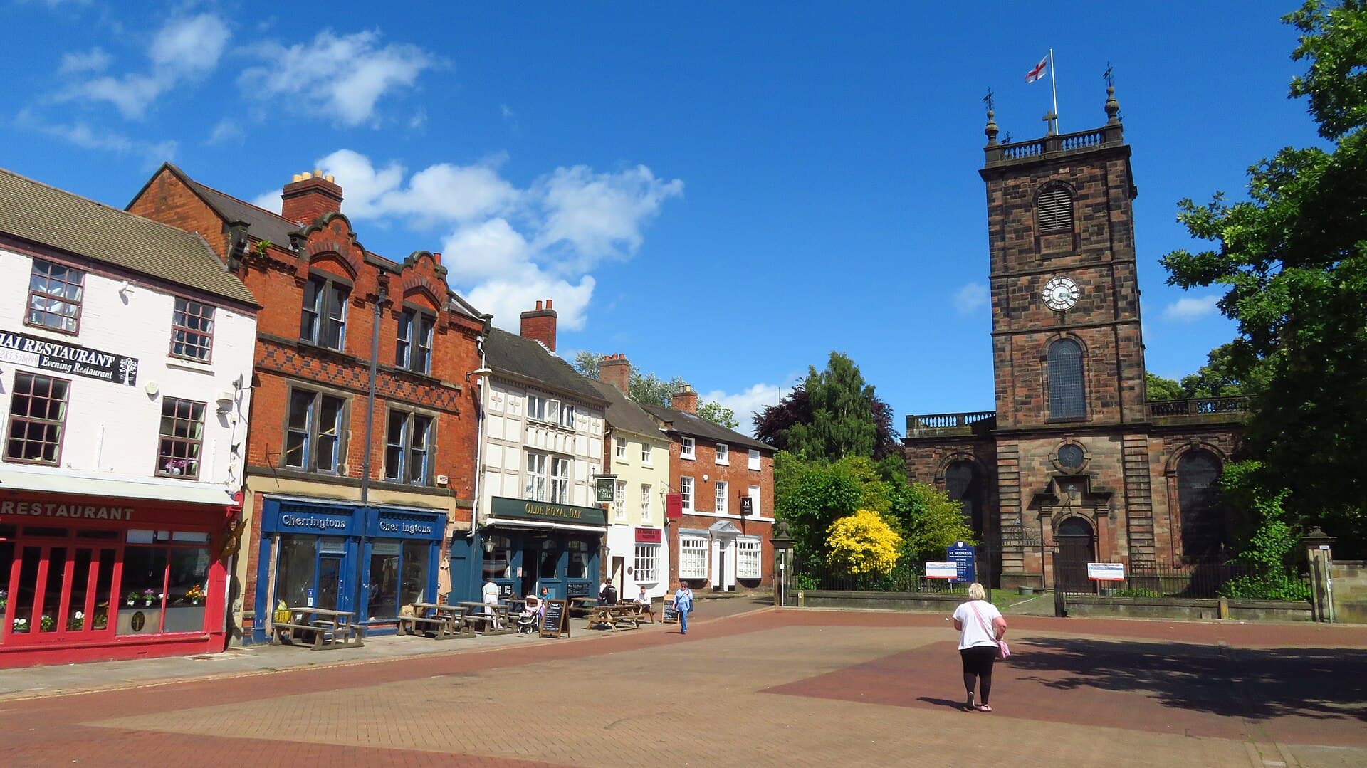 Burton upon Trent city skyline