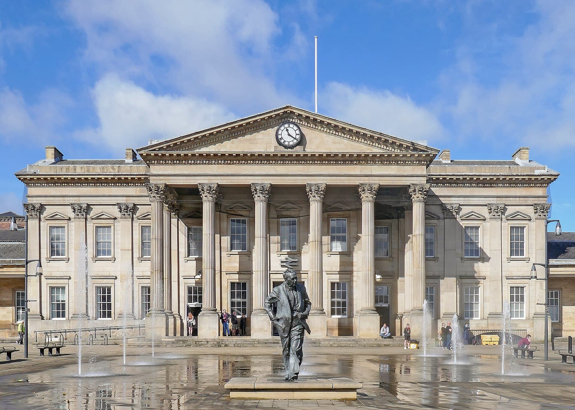 Huddersfield city skyline