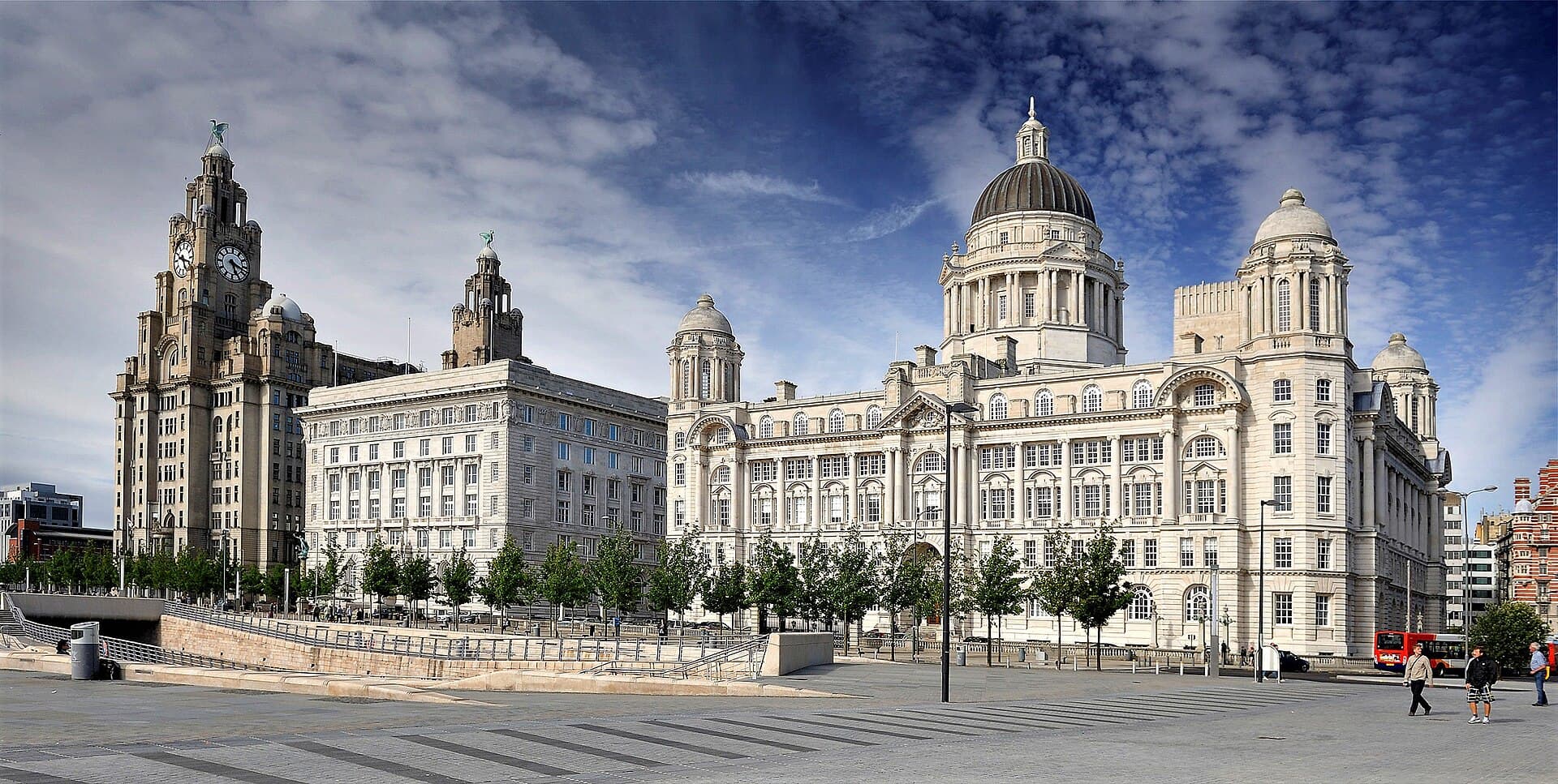 Liverpool city skyline