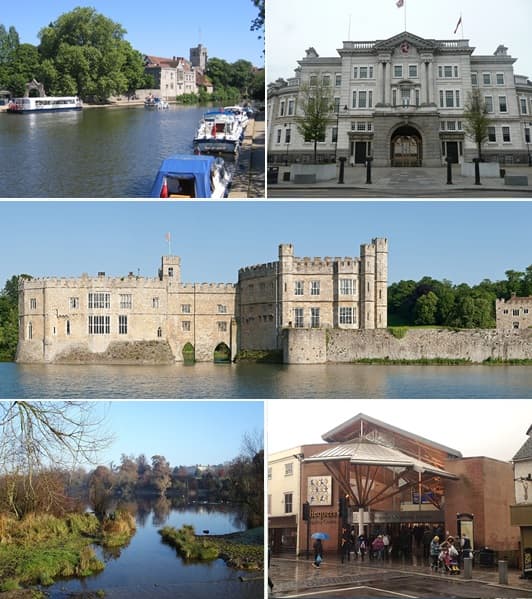 Maidstone city skyline