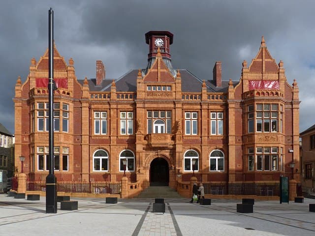 Merthyr Tydfil city skyline