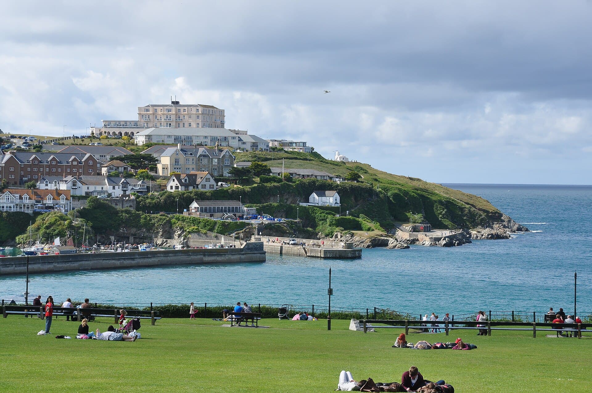 Newquay city skyline
