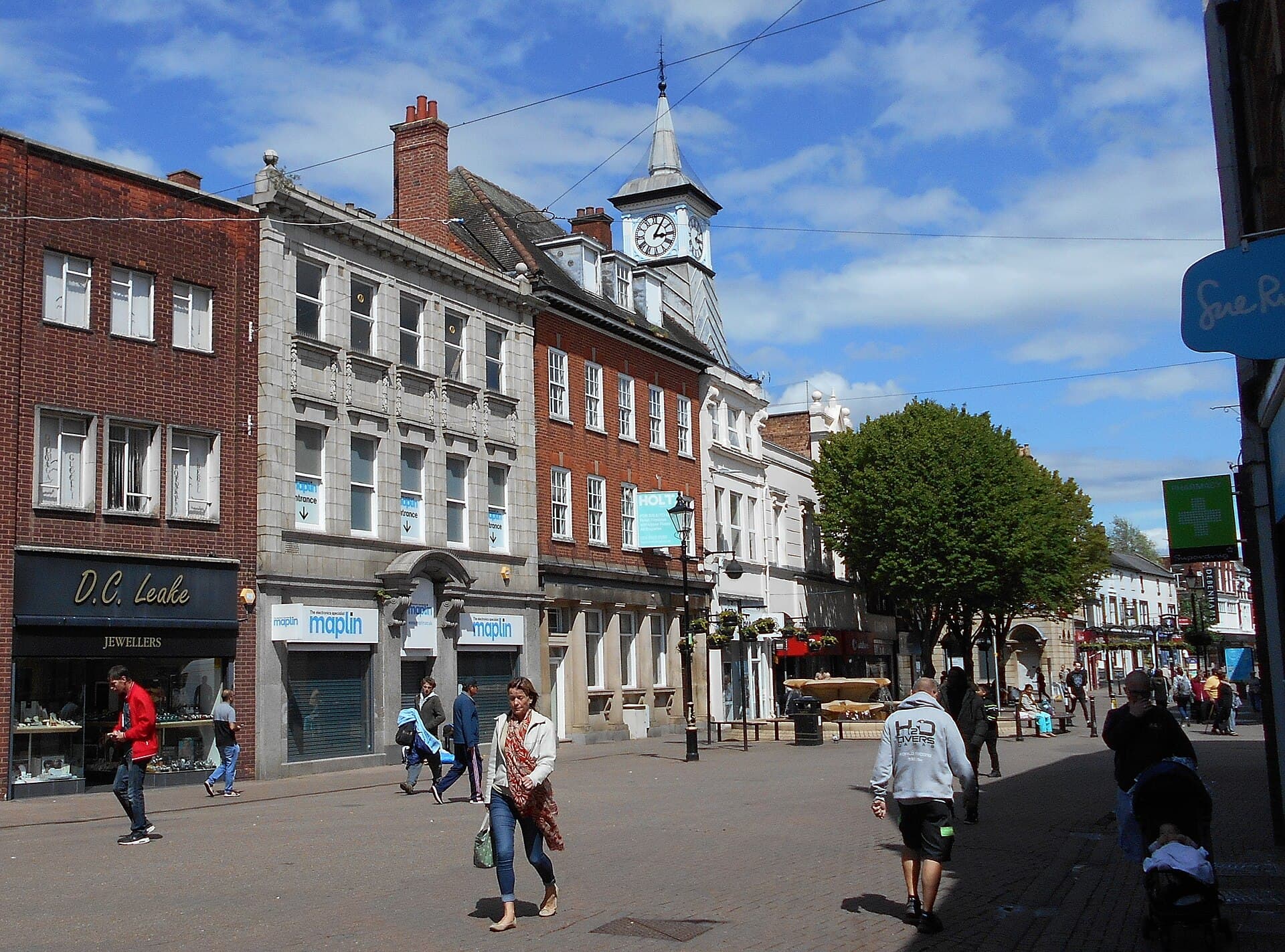 Nuneaton city skyline