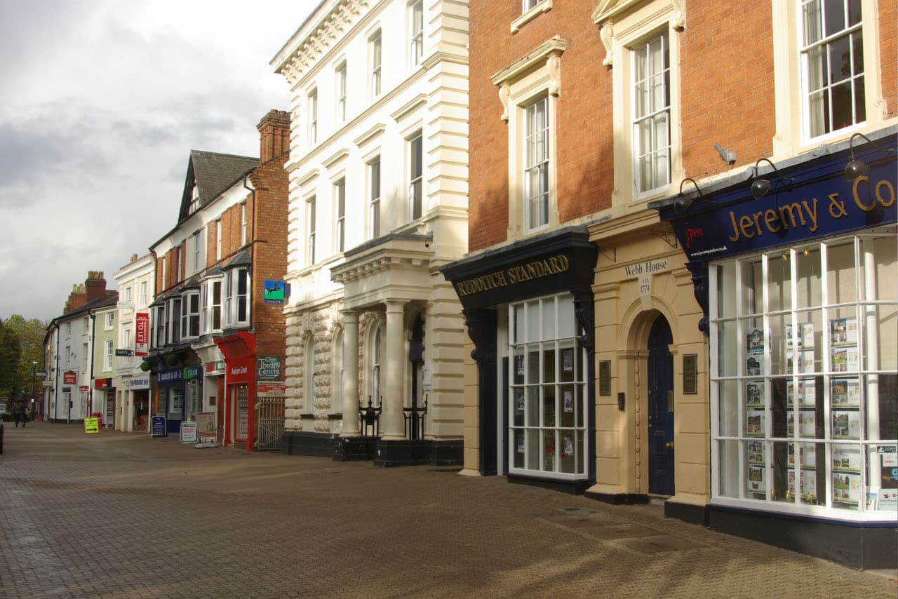 Redditch city skyline