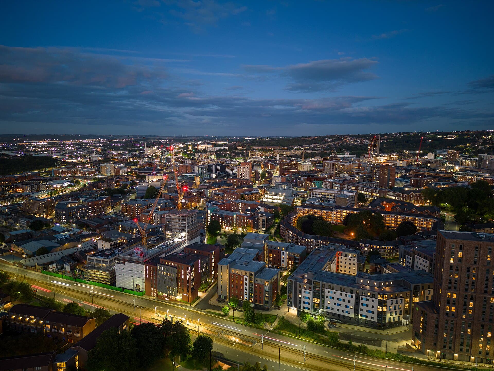 Sheffield city skyline