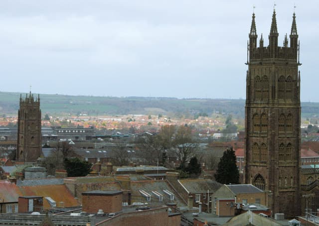 Taunton city skyline
