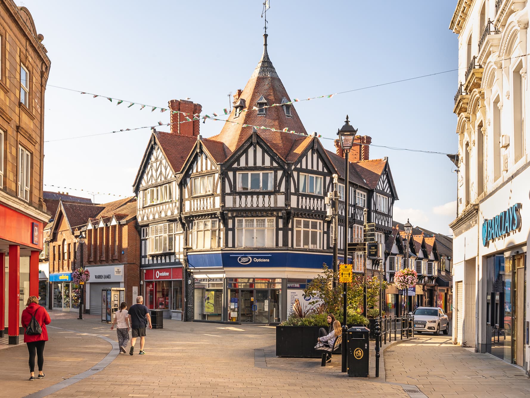 Wrexham city skyline